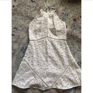 JOA halter white dress